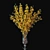 Elegant Forsythia Branch in Vase 3D model small image 2