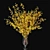 Elegant Forsythia Branch in Vase 3D model small image 3