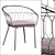 Ritorto Knox Outdoor Dining Chair 3D model small image 1