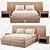 Luxury Visionnaire Double Bed Set 3D model small image 2