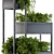 Stylish Black Box Plant Stand 3D model small image 2