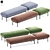 Blu Dot Puff Puff Bench: Chic Seating Solution 3D model small image 1