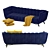 Elegant Emma Sofa: Modern Tuxedo Style 3D model small image 2