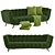 Elegant Emma Sofa: Modern Tuxedo Style 3D model small image 4