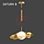 Saturn 2: Stylish Design Lamp 3D model small image 3