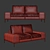 Luxury Darren Sofa: Stylish Comfort 3D model small image 3