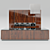 Art Deco Kitchen Set - Soul Wood 3D model small image 1