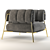 Tirella Swatch-Inspired Armchair 3D model small image 2