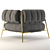Tirella Swatch-Inspired Armchair 3D model small image 3