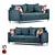 Nordic Elegance Sofa 3D model small image 1