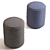 Dual Color Pouf: Stylish & Comfortable 3D model small image 2