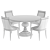 Magnolia Table & Florence Chair Combo 3D model small image 3