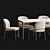 Modern Dining Set with Astrud Chair & Canto Table 3D model small image 7