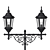 Vintage Wrought Iron Street Lamp 3D model small image 2