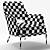 Elegant Flexform Joyce Armchair 3D model small image 4