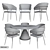 Modern Table and Chair Set 3D model small image 3