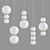 Luxe Luminaires: LED Ball Pendant Lights 3D model small image 1