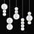 Luxe Luminaires: LED Ball Pendant Lights 3D model small image 2