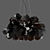 Elegant Hydrangea Design Lamp 3D model small image 3