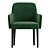 Luxury Velvet Chair 3D model small image 2