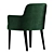 Luxury Velvet Chair 3D model small image 4
