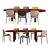 Elegant Dining Set: Cizeta L'Abbate Yard Table and Wittmann Vuelta FD Chairs 3D model small image 3