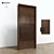  Lecate Artisan Walnut Door 3D model small image 1