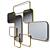 Dedale LaRedoute Metal Wall Mirror 3D model small image 2