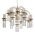 Glamorous Grape Crystal Chandelier 3D model small image 1