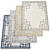 Modern Geometric Pattern Carpet 3D model small image 1