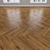 Oak Parquet 3 Types: Herringbone, Linear, Chevron 3D model small image 3