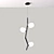 Stylish Branch Pendant Light 3D model small image 3