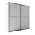 Gray Mesh Door Cabinet, 80x83 cm 3D model small image 4