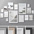 15-Piece Wall Photo Frame Set 3D model small image 1