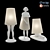Modern Sculpture Lampshade 3D model small image 1