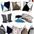 Elegant Sofa Pillows 3D model small image 1