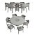 Modern Italian Dinner Set: ALBA by Paolo Castelli & Juno by Cizeta L'Abbate 3D model small image 3