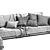 Modern Mac Sofa by Novamobili: Sleek Design & Comfort 3D model small image 5