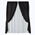 Modern 6-Piece Curtains Set 3D model small image 2