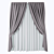 Modern 6-Piece Curtains Set 3D model small image 4