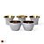 Skultuna Kin Decoration Set: Stylish Tea Light Candle Holders 3D model small image 2