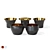 Skultuna Kin Decoration Set: Stylish Tea Light Candle Holders 3D model small image 5