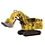 Cat 6090 FS Hydraulic Excavator 3D model small image 1