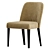 Elegant Velor Chair 3D model small image 1