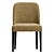 Elegant Velor Chair 3D model small image 2