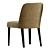 Elegant Velor Chair 3D model small image 4