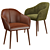 Lili Dining Chair: Elegant and Stylish 3D model small image 1