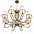 Arte Lamp Logico A1035LM-8AB: Stunning Eight-Light Chandelier 3D model small image 3