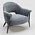 Modern Cloven Chair: Uniquely Designed and Textured 3D model small image 1