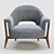 Modern Cloven Chair: Uniquely Designed and Textured 3D model small image 2